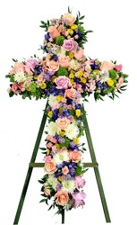 Botanical Cross from Dallas Sympathy Florist in Dallas, TX